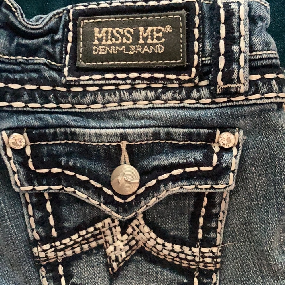 Miss Me denim Bermuda Shorts
